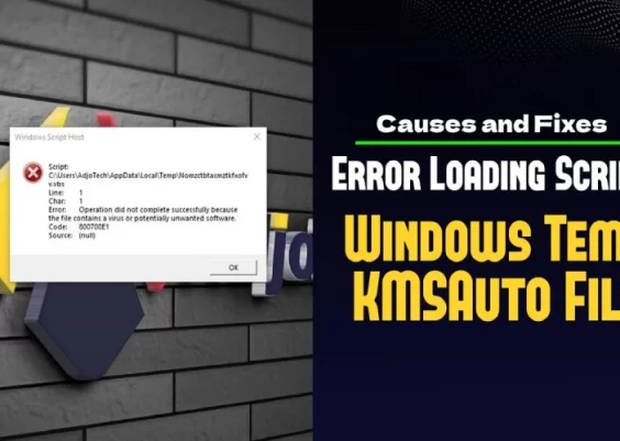 Error Loading Script C Windows Temp KMSAuto File: Causes and Fixes